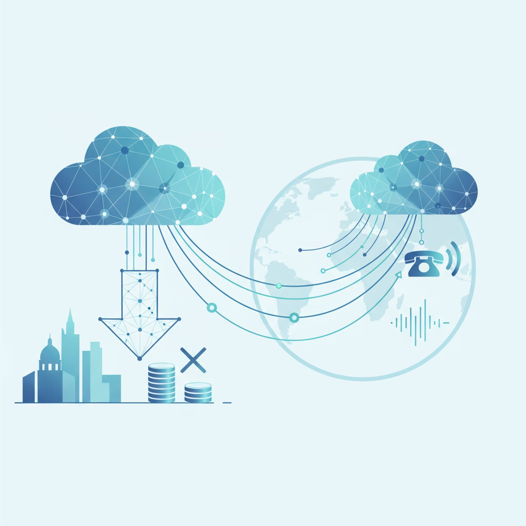 Illustration for Cut Enterprise Communication Costs: Cloud PBX for European Businesses