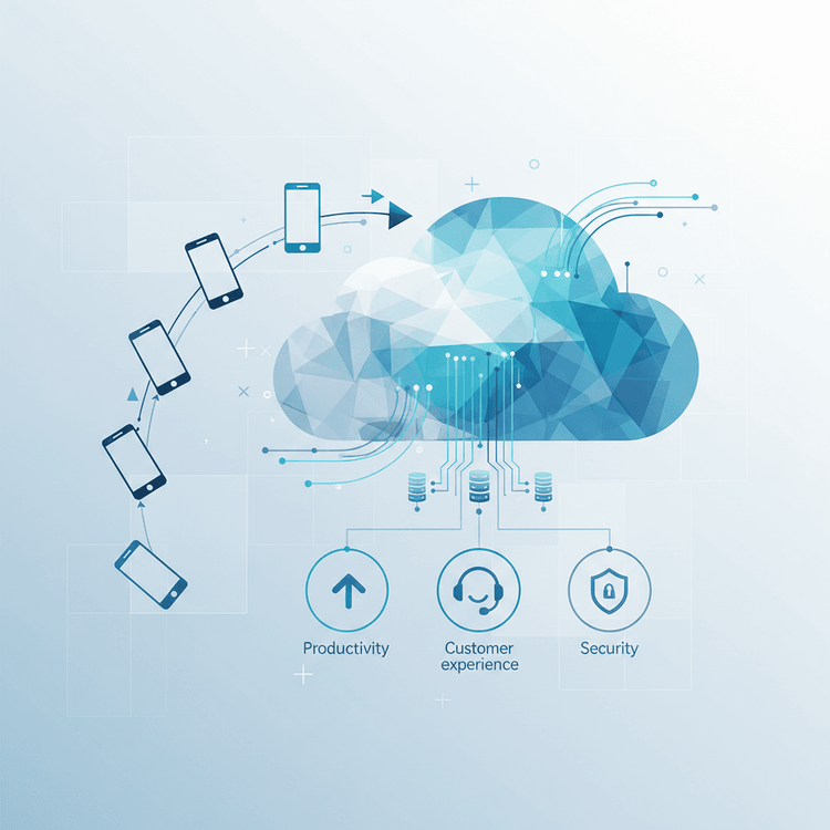 Illustration for Mobile-First Communication: Powering Modern Business Success