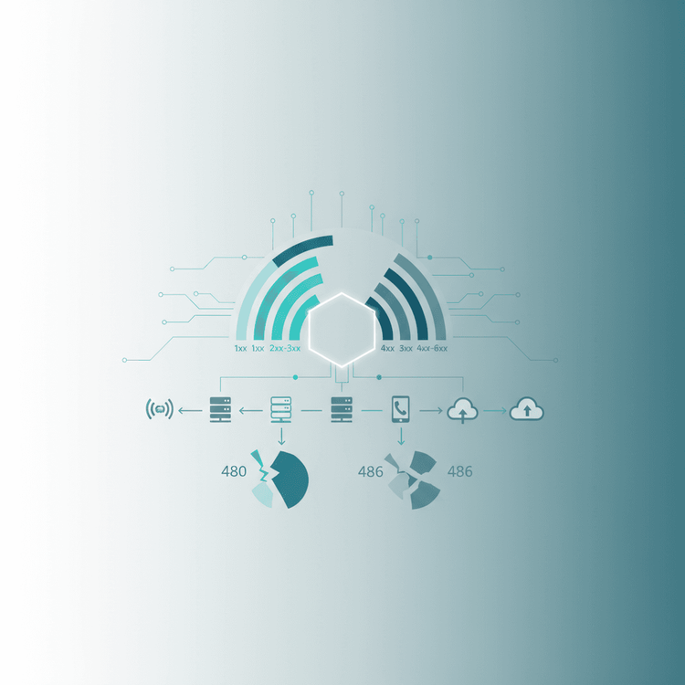 Illustration for SIP Response Codes Explained (1xx-6xx) With Real Examples